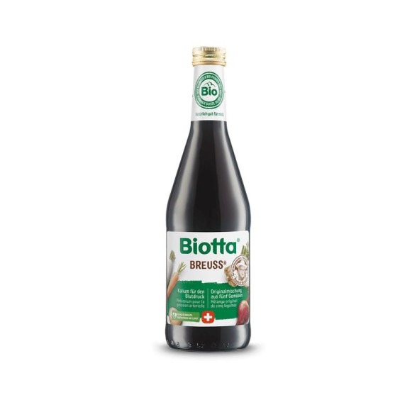 Bioloģiskā dārzeņu un augļu sula, Breuss, BIOTTA, 500 ml 